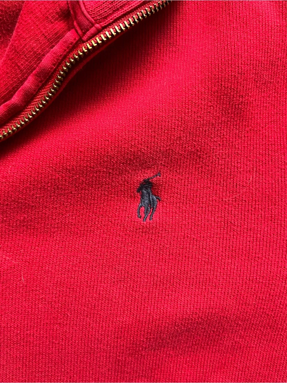 Vintage Men’s Red Polo Ralph Lauren Quarter Zip